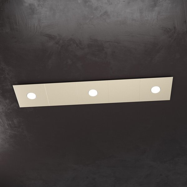 Plafoniera moderna top light eccentric 1156 3l2d gx53 led metallo lampada parete soffitto - Top Light