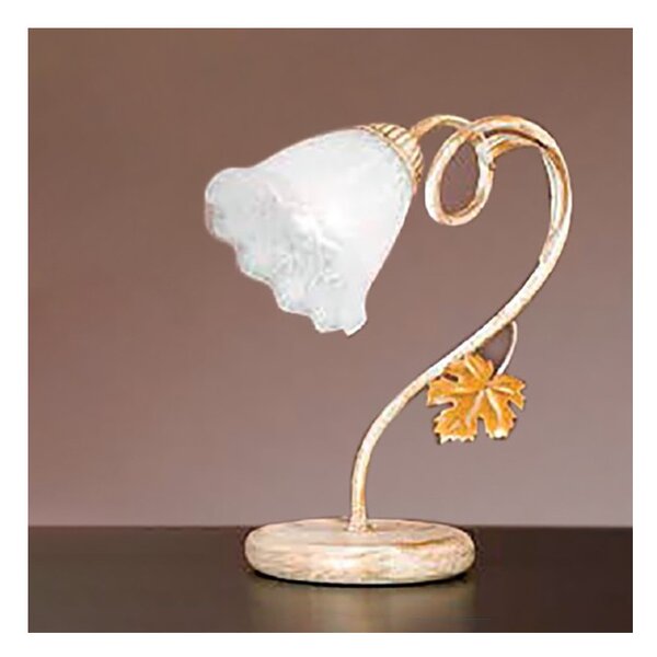 Abat-jour classica due p illuminazione aida l e14 led metallo vetro lampada tavolo - Due P Illuminazione