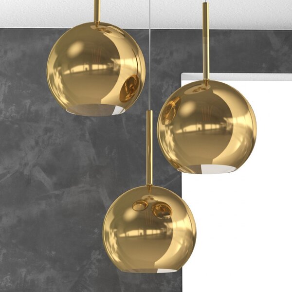 Plafoniera moderna top light future 1155 s3 tg e27 led vetro pirex soffiato lampada soffitto - Top Light