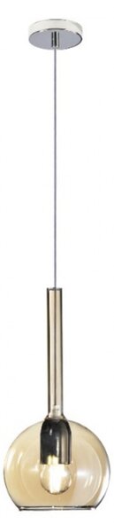 Lampadario moderno top light future 1155cr sp e27 led vetro pirex soffiato sospensione - Top Light