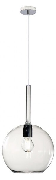 Lampadario moderno top light future 1155cr sg e27 led vetro pirex soffiato sospensione - Top Light