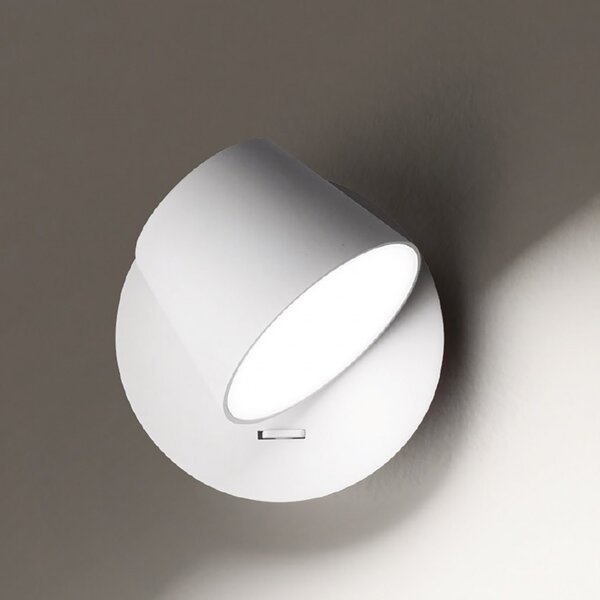 Applique moderno perenz konec 6628 b lc led lampada parete orientabile metallo interruttore - Perenz