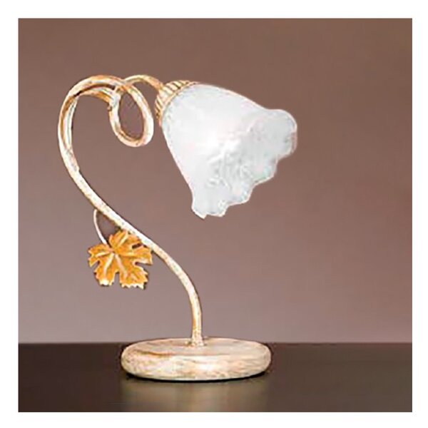 Abat-jour classica due p illuminazione aida l e14 led metallo vetro lampada tavolo - Due P Illuminazione