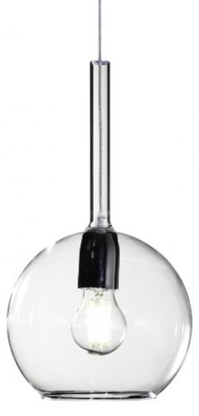Lampadario moderno top light future 1155cr sg e27 led vetro pirex soffiato sospensione - Top Light