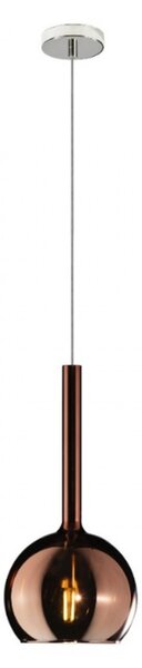 Lampadario moderno top light future 1155cr sp e27 led vetro pirex soffiato sospensione - Top Light