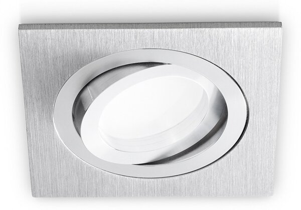 Faretto incasso gea led gfa040 gu10 ip20 orientabile alluminio moderno - Gea Led