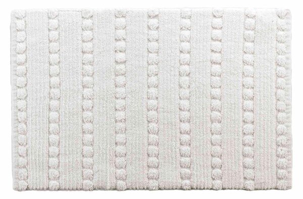 Tappetino da bagno bianco 50x80 cm Cleonis - douceur d'intérieur
