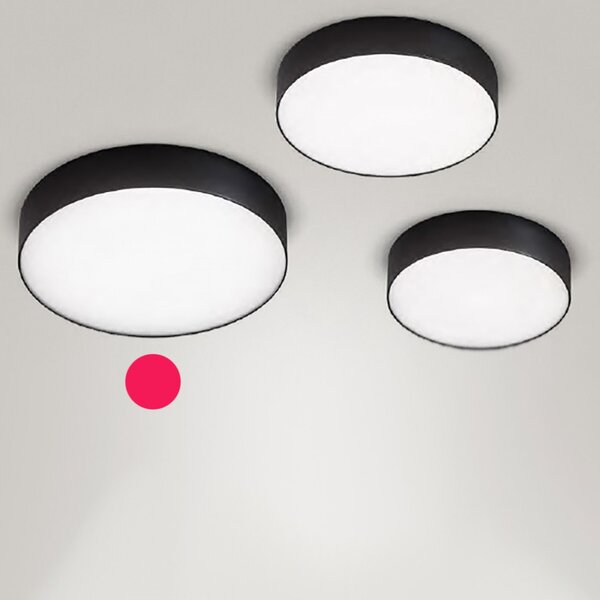 Plafoniera moderna gea led cloe 35 gpl272n led alluminio nero opaco lampada soffitto - Gea Led