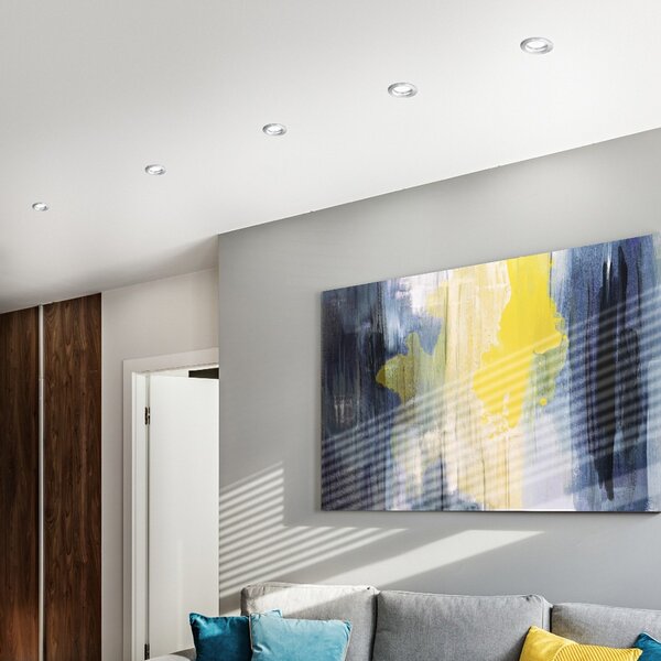 Faretto incasso led moderno gea led sirius gfa222 gu10 alluminio spot cartongesso - Gea Led