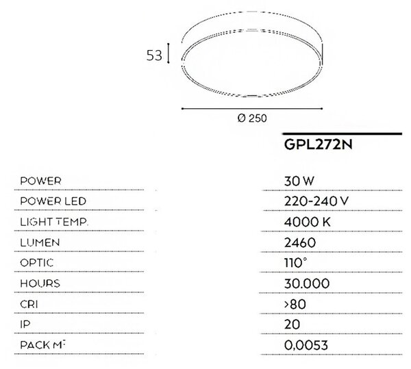 Plafoniera moderna gea led cloe 35 gpl272n led alluminio nero opaco lampada soffitto - Gea Led