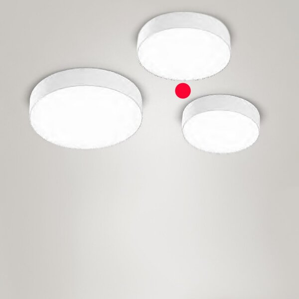 Plafoniera moderna gea led cloe 35 gpl261c lampada soffitto alluminio bianco tonda - Gea Led