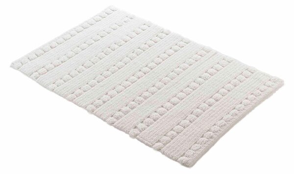 Tappetino da bagno bianco 50x80 cm Cleonis - douceur d'intérieur