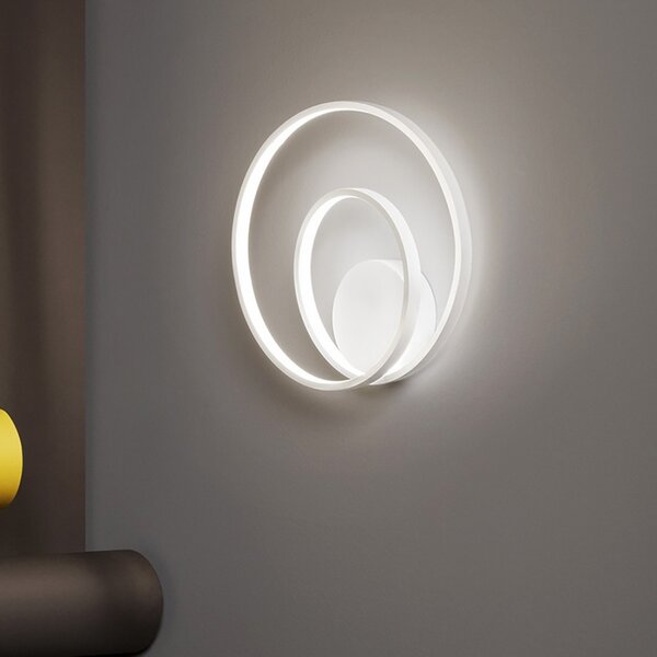 Applique moderno perenz ritmo 6619 b ct led lampada parete bianco - Perenz