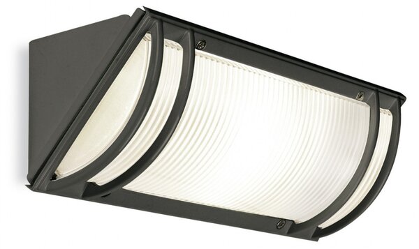 Applique moderno pan international angolo est140 e27 led ip44 lampada parete soffitto alluminio esterno - Pan International