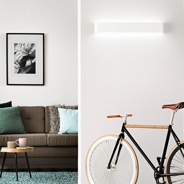 Applique moderno perenz way 6712 b lc led 83cm lampada parete biemissione metallo - Perenz