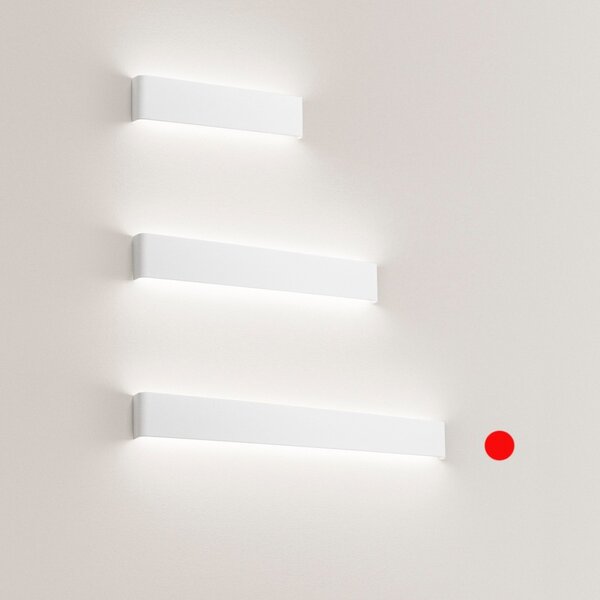 Applique moderno perenz way 6712 b lc led 83cm lampada parete biemissione metallo - Perenz