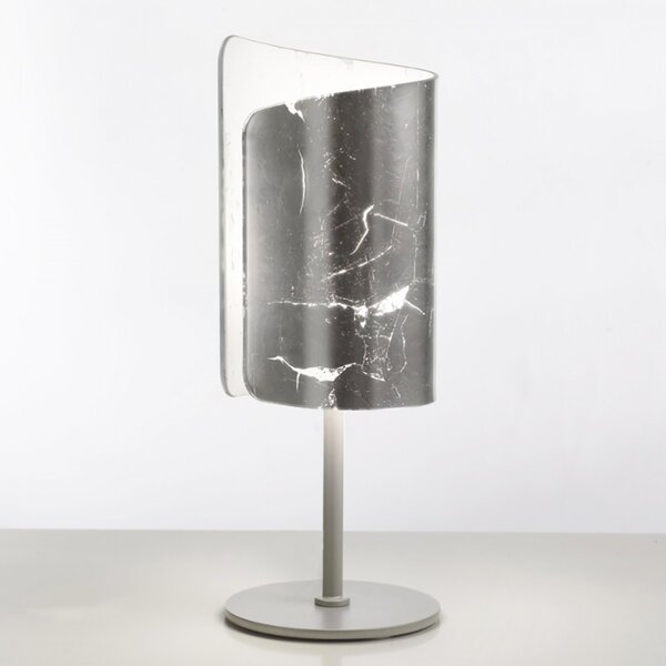Abat-jour classica selene illuminazione papiro 0380 e27 led vetro lampada tavolo - Selene Illuminazione