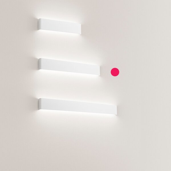 Applique moderno perenz way 6710 b lc led 61cm lampada parete biemissione metallo - Perenz