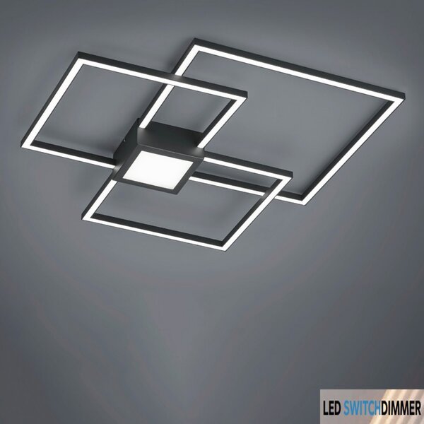 Plafoniera trio lighting hydra 38w led 4000lm 3000°k dimmerabile metallo lampada parete soffitto interno - Trio Lighting