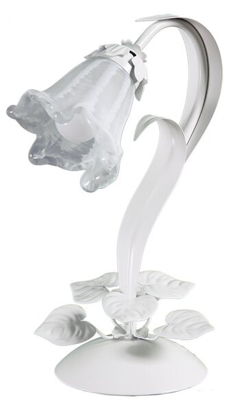 Abat-jour classica padana lampadari shabby chic 1104 l1 e14 led metallo vetro lampada tavolo - Padana Lampadari
