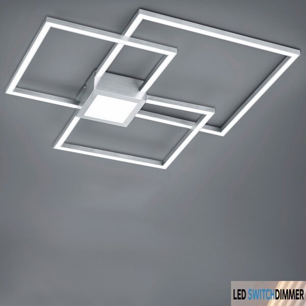 Plafoniera trio lighting hydra 38w led 4000lm 3000°k dimmerabile metallo lampada parete soffitto interno - Trio Lighting