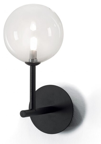 Applique moderno illuminando bolle ap1 nr tr g9 led metallo vetro sfera lampada parete - Illuminando