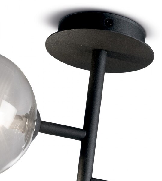 Plafoniera applique moderna illuminando bolle ap2 nr g9 led metallo vetro lampada soffitto parete - Illuminando