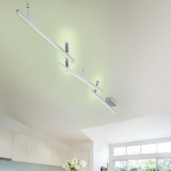 Plafoniera moderna trio lighting melby 651210507 led rgbw wireless metallo - Trio Lighting