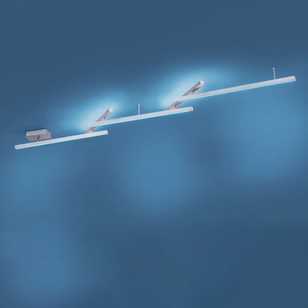 Plafoniera moderna trio lighting melby 651210507 led rgbw wireless metallo - Trio Lighting