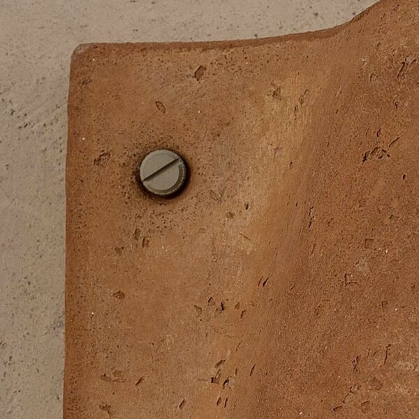Applique toscot lido 1071 gx53 7w led ip55 lampada parete terracotta refrattaria rustica esterno - Toscot