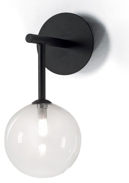 Applique moderno illuminando bolle ap1 nr tr g9 led metallo vetro sfera lampada parete - Illuminando