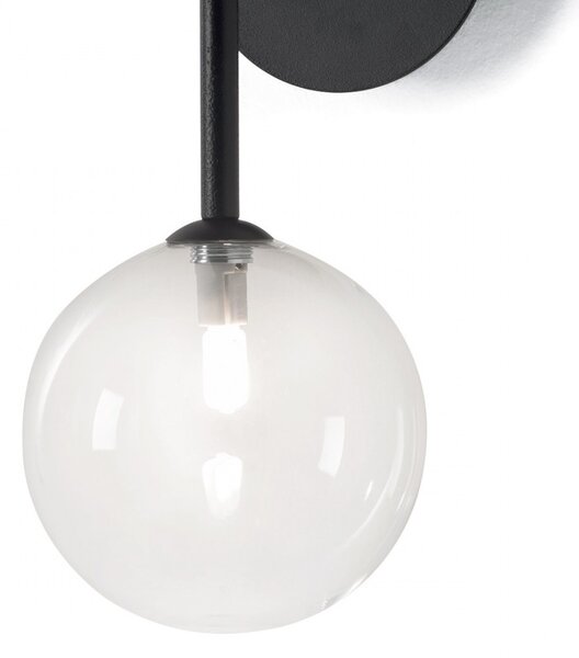 Applique moderno illuminando bolle ap1 nr tr g9 led metallo vetro sfera lampada parete - Illuminando