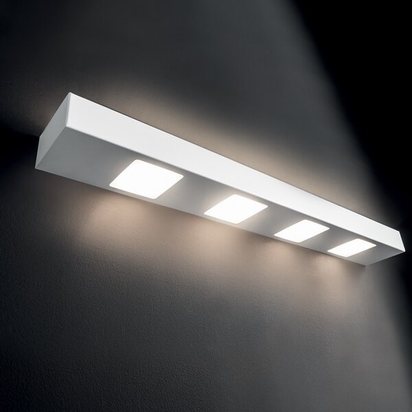 Applique illuminando up-down 5+4 sl gx53 led metallo biemissione lampada parete moderna multiluce - Illuminando