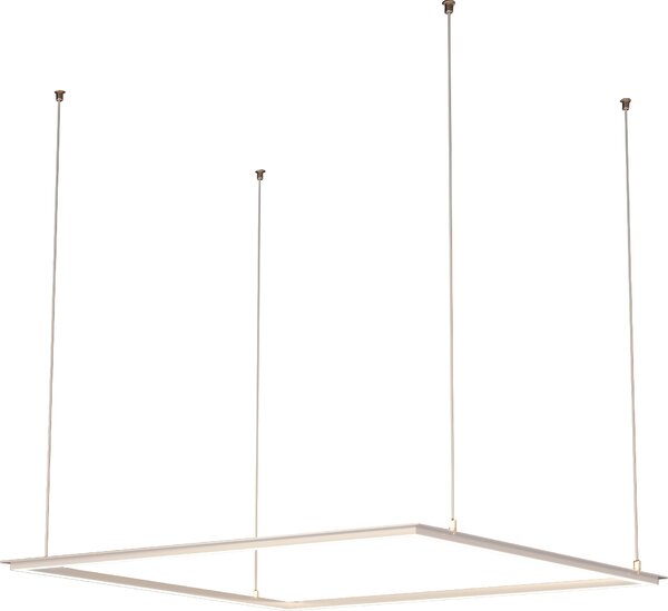 Set di 2 EMPIRE | Cornice luminosa a led | 62x62cm / Sospensione | 40W / 4000K | Bianco neutro | Trasformatore