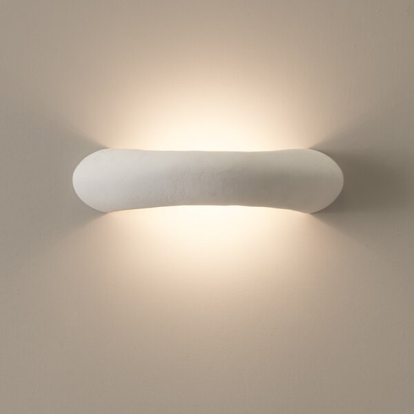 Applique toscot carrara 1110 34 led r7s led maiolica terracotta artigianale lampada parete biemissione interno - Toscot