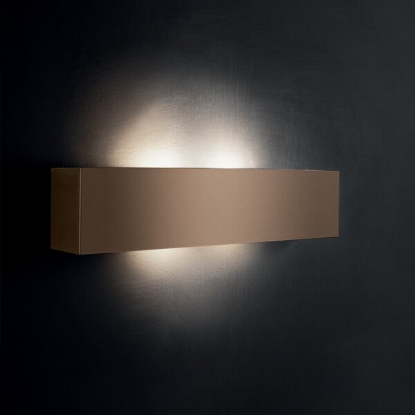 Applique moderno illuminando lei leige27 led lampada parete metallo biemissione rettangolare interni 50cm - Illuminando