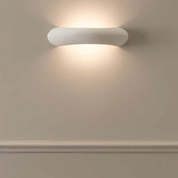 Applique toscot carrara 1110 34 led r7s led maiolica terracotta artigianale lampada parete biemissione interno - Toscot