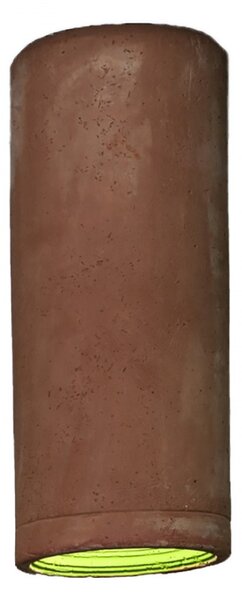 Plafoniera toscot carso 983 gu10 led terracotta galestro pietra lampada soffitto rustica interno - Toscot