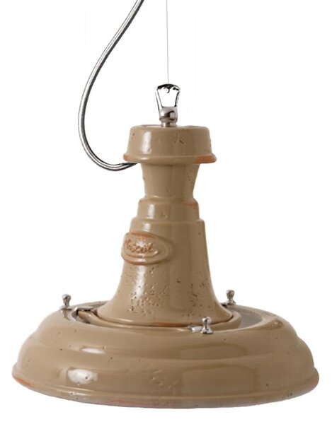 Lampadario toscot torino 821 e27 led 27cm maiolica toscana sospensione artigianale rustica - Toscot