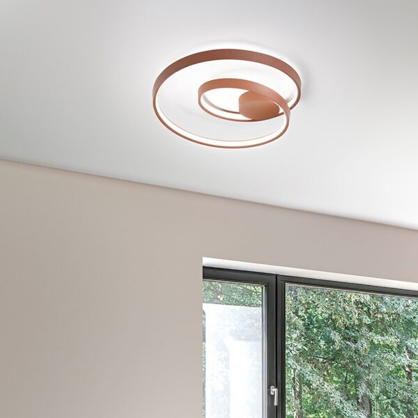 Plafoniera classica perenz ritmo 6617 e ct led lampada soffitto cannella - Perenz