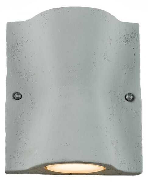 Applique toscot lido 1072 gx53 7w led ip55 terracotta lampada parete biemissione refrattaria rustica esterno - Toscot