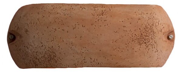 Applique toscot castelverde 1081 gx53 led 31cm ip55 terracotta lampada parete rustica biemissione esterno - Toscot