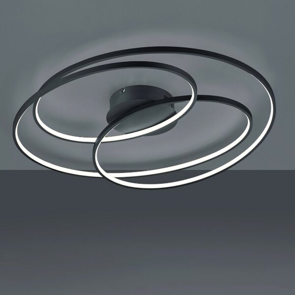 Plafoniera trio lighting gale 50w led 5250lm 3000°k 80cm dimmerabile lampada soffitto ultramoderna interno - Trio Lighting