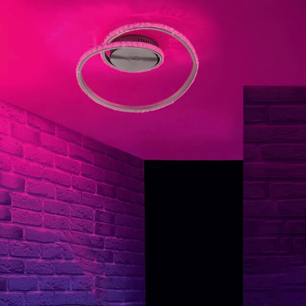 Plafoniera trio lighting rubin 20w led rgb dimmerabile lampada soffitto - Trio Lighting