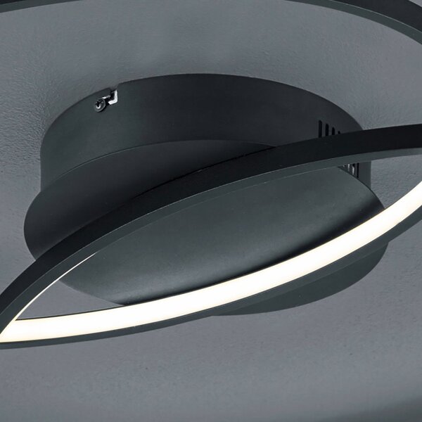 Plafoniera trio lighting gale 50w led 5250lm 3000°k 80cm dimmerabile lampada soffitto ultramoderna interno - Trio Lighting