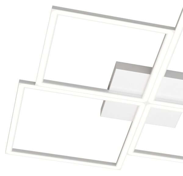 Plafoniera top light four squares 1162 90 led 8600lm lampada soffitto ultramoderna - Top Light