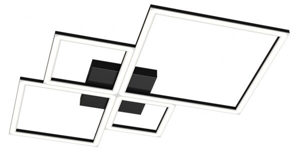 Plafoniera top light four squares 1162 led 6400lm lampada soffitto ultramoderna - Top Light