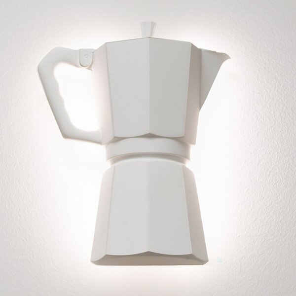 Applique gesso belfiore 9010 moka 2516m 3045 led ceramica cristaly verniciabile lampada parete classica moderna - Belfiore - 9010