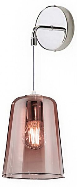 Applique top light shaded 1164cr a e27 led vetro colorato lampada parete moderna - Top Light