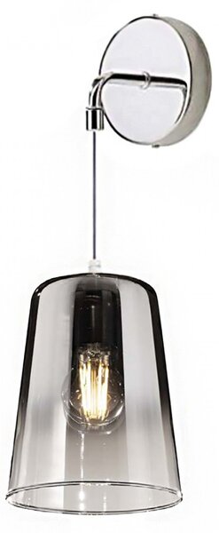 Applique top light shaded 1164cr a e27 led vetro colorato lampada parete moderna - Top Light